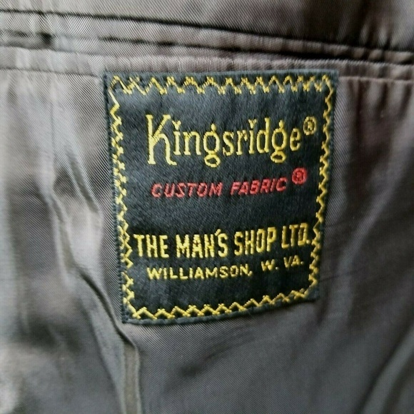 Kingsridge Men's 42 Button Front Blazer Sport Coat Suit Jacket Brown - Picture 7 of 8